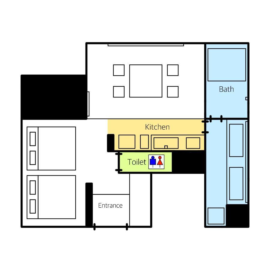 Grand Base Haruyoshi Aparthotel Fukuoka  Exteriör bild