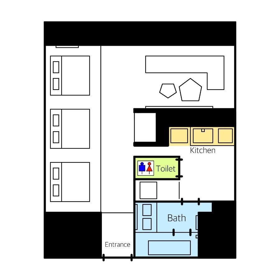 Grand Base Haruyoshi Aparthotel Fukuoka  Exteriör bild